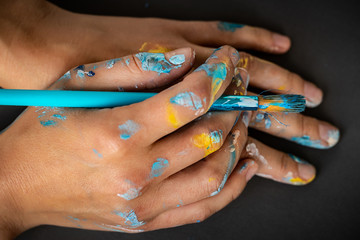 Artist's hands