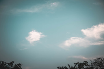 blue sky with clouds