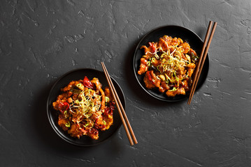 Spicy garlic fried chicken (Kkanpunggi)