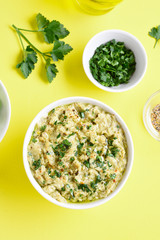 Baba ganoush (roasted eggplant dip)