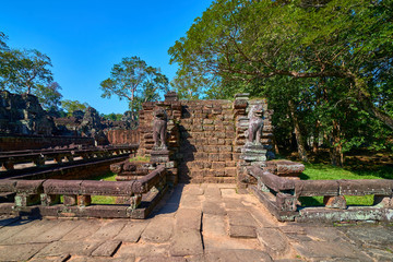 Ancient of Prasat Preah Khan temple at Angkor Wat complex, Angkor Wat Archaeological Park in Siem Reap, Cambodia UNESCO World Heritage Site