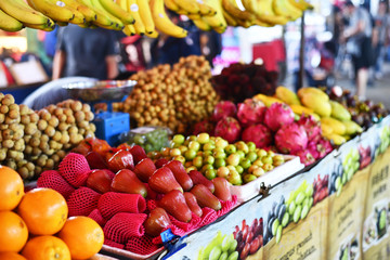 Fototapeta na wymiar fruits and vegetables at market in Bedugle, Bali
