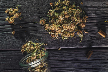 Medical marijuana products, dried bud, cbd marihuana