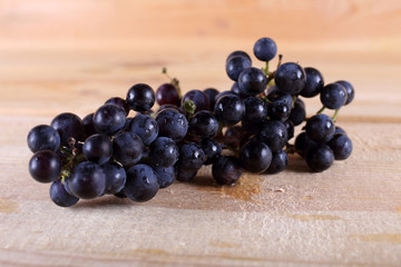 Wine grape on table