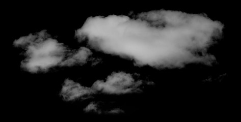 Clouds On black background. use blend mode 