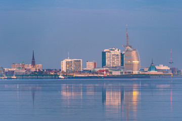 Fototapeta premium Blick auf Bremerhaven.