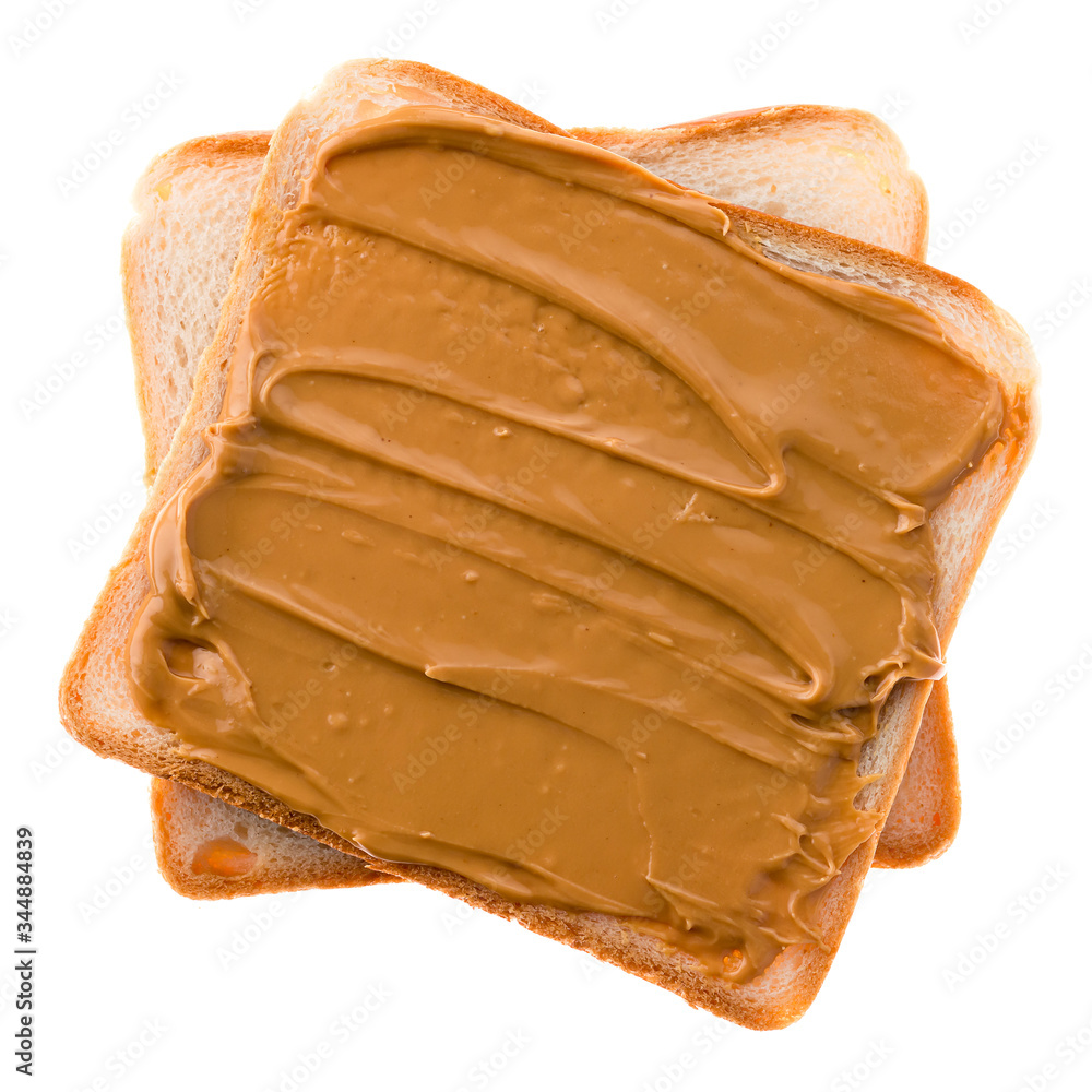 Wall mural peanut butter on bread