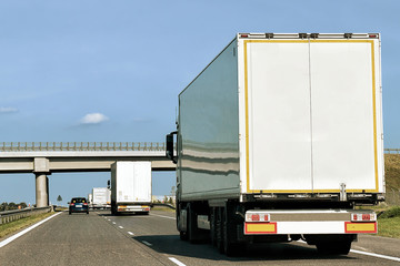 Truck on roadway in Poland