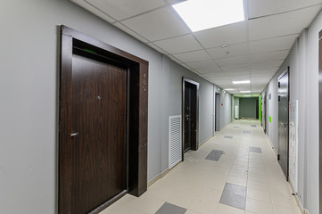 Russia, Moscow- January 15, 2020: interior room apartment modern bright cozy atmosphere. general cleaning, home decoration, preparation of house for sale