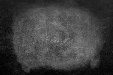 erased chalk on black chalkboard background texture