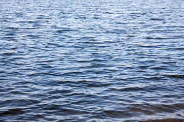 Water surface with ripples.