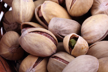 Pistachio nuts background