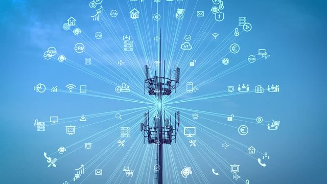 5G smart cellular network antenna base station