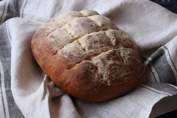 Homemade bread, whole wheat bread