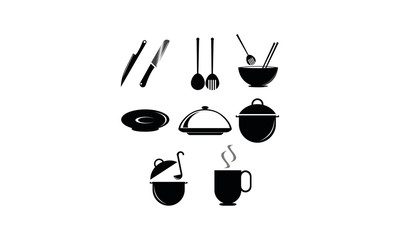 kitchen cooking equipment vector