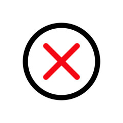 Cross mark icon