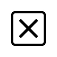 Cross mark icon