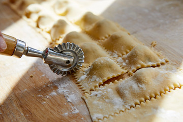 Pr&eacute;paration de raviole