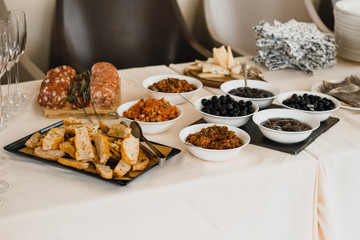 Serving an aperitif at an event
