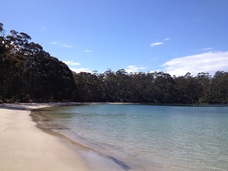 A beautiful hidden beach, Tasmania, Australia