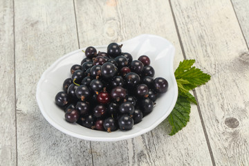 Fresh ripe sweet black currant