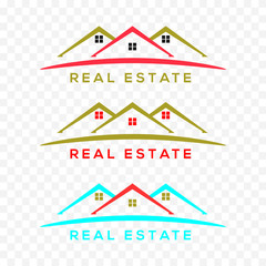 Real Estate Simple Business Logo Design Template
