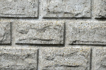 stone gray brick wall texture closeup