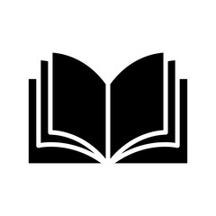 Open book icon vector