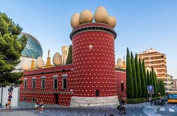 Dalí museum in Figueres, Spain: August 28th, 2019.