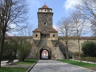 Würzburger Tor Stadtmauer Stadttor Rothenburg ob der Tauber