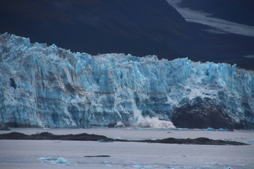 Fototapeta na wymiar Alaska, Hubbard Glacier in the morning, United States 