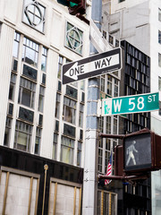 One way in Manhattan