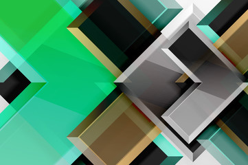 Metal arrow shape background. Abstract geometric background with 3d effect composition For Wallpaper, Banner, Background, Card, Book Illustration, landing page