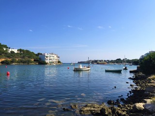 Fototapeta premium front de mer et barque