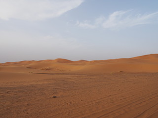 Fototapeta na wymiar The beautiful Sahara Desert, Merzouga, Morocco