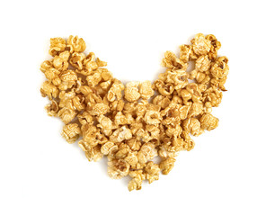 Popcorn isolated on white background