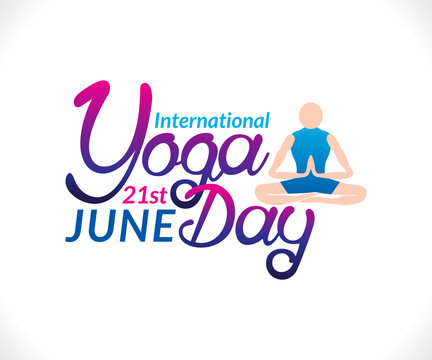 abstract artistic creative yoga day background