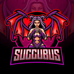Plakat Succubus esport logo mascot design.