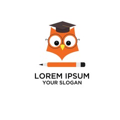 Fototapeta premium owl teacher with white background