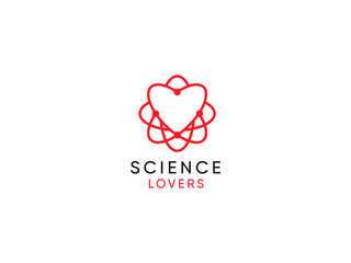 Science laboratiry sign, molecular new technology symbol.DNA logo design template