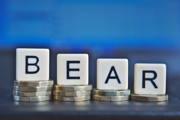 Bear market declining stock market