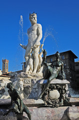 Fototapeta premium Firenze, la fontana del Nettuno
