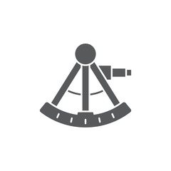 Sextant vector icon symbol isolated on white background