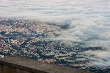 Nubes en ciudad