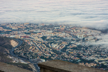 Nubes en ciudad