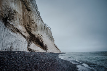 Cliff over the Baltic Sea in Denmark.
