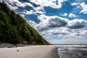 beach and clouds