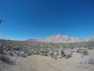 mountain landscape with blue sky