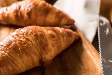 Background of variety mixed homemade organic bio fresh bake pastry ( sliced bread, toast, loaf, Croissant and baguette ). Best for delicious healthy vegetarian meal breakfast lunch with chess and  jam