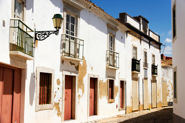 Fototapeta na wymiar Architectural detail in the old town of Faro - Capital of Algarve - Portugal, Europe